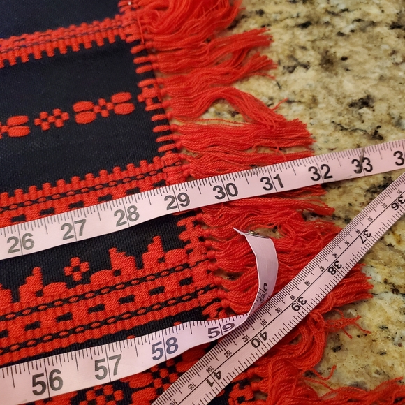 Red Woven Runner, Placemats, Table Cover - Picture 5 of 10